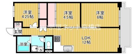 すみれ橋第1コーポ2号棟の間取り画像