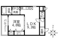 フジパレス 畷 南野 アルファの間取り画像