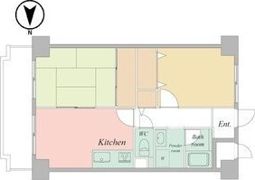 ISM大阪城公園（旧城東グリーンマンション）の間取り画像