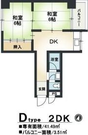 菊川マンションの間取り画像