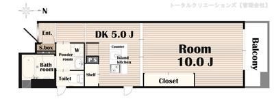 天満アパートメントの間取り画像