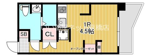 ローラン南森町の間取り画像