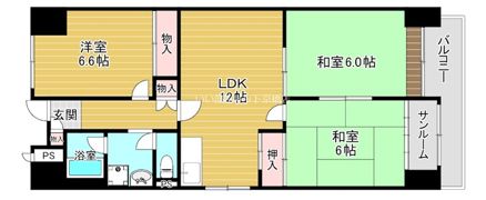 鴫野コーポ2号棟の間取り画像
