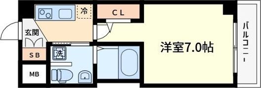 ラシーヌ天王寺町南の間取り画像
