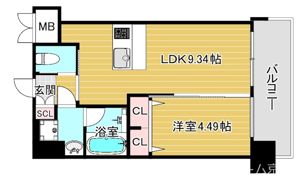 プレジオ都島ASIANの間取り画像