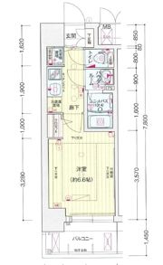 プレサンス梅田北オールの間取り画像