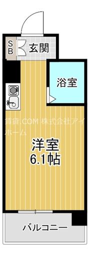 パークサイド上本町駅前の間取り画像