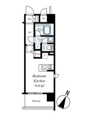 スワンズ大阪アクシオンの間取り画像