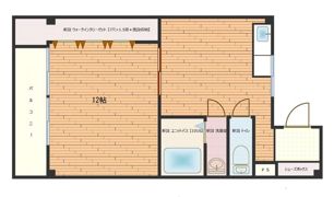 伸晃マンションの間取り画像