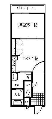 フジパレス杉本町II番館の間取り画像