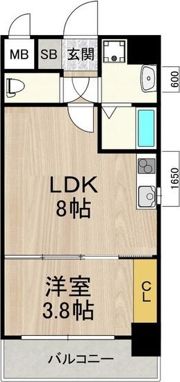 フロンティアタワー九条II（旧CITY SPIRE九条I・Iの間取り画像