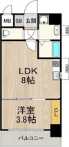 フロンティアタワー九条II（旧CITY SPIRE九条I・Iの間取り画像