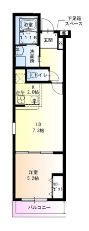 フジパレス十三ウエストの間取り画像
