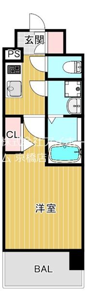 レジュールアッシュ桜宮リバーコートの間取り画像