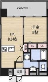 Luxe新大阪Iの間取り画像