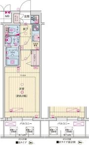 ソルテラスOSAKA MID EAST クレアストの間取り画像