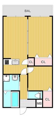 グランイニシオ都島の間取り画像