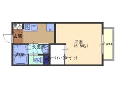 フルールタツミウエストの間取り画像