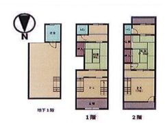 賃貸一戸建住宅等 テラスハウスの間取り画像