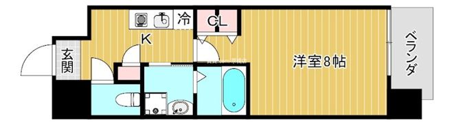 東洋プラザ都島南の間取り画像