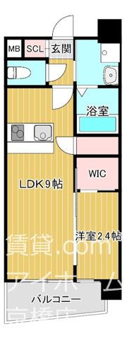 セレニテ天六リアンの間取り画像