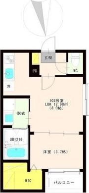 JIN Residence吹田の間取り画像
