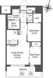 コンフォリア・リヴ京橋の間取り画像