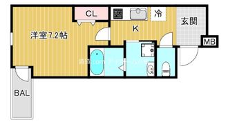 フジパレス都島御幸町V番館の間取り画像