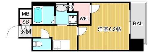 ジアコスモ京橋アクアの間取り画像