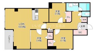 Marks四天王寺東門の間取り画像