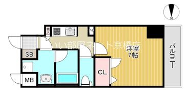 W－STYLE大阪天満宮の間取り画像