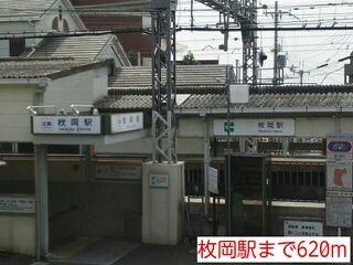 近くの枚岡駅まで620m（徒歩8分）