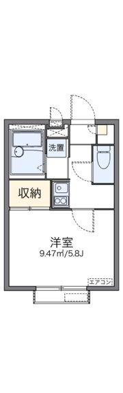 レオパレスハナテン2番館の間取り画像