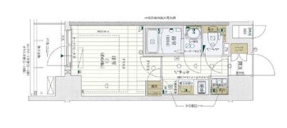 レジュールアッシュOSAKAデイフィールの間取り画像