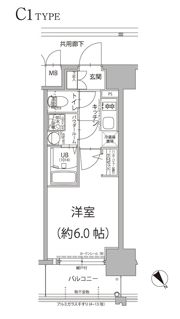 エスリード大阪プライムゲートの間取り画像