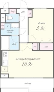 メゾン・ハナミズキ豊中の間取り画像