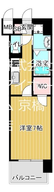 スワンズシティ大阪城北詰の間取り画像