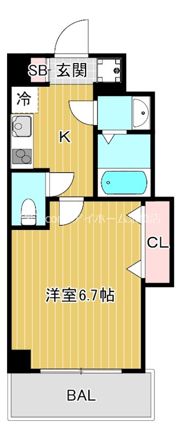 ラグゼ都島北Iの間取り画像