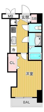 Luxe都島IIIの間取り画像