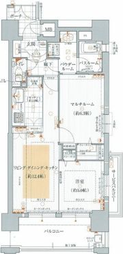 エステムコート京橋セレブIポーラスターの間取り画像