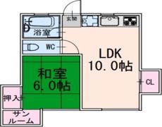 福岡マンションの間取り画像