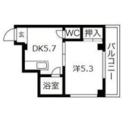 シャルマン新喜多の間取り画像