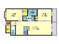 パールコート今里の間取り画像