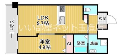 シャルールメゾン桃谷の間取り画像