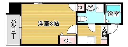 ドゥエリング天満の間取り画像