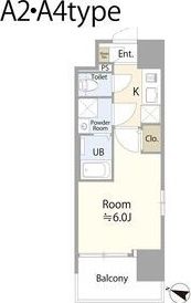 エスリード弁天町ポートヴィラの間取り画像