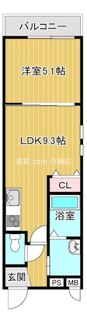 フジパレス鶴見X番館の間取り画像