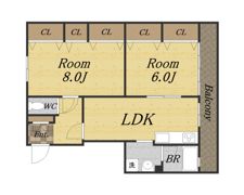 常吉マンションの間取り画像