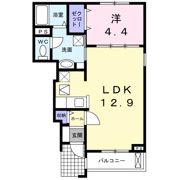 アルカンシェル武庫之荘西の間取り画像