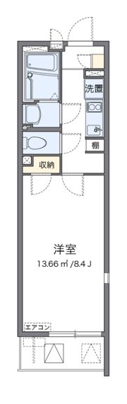 クレイノ大物の間取り画像